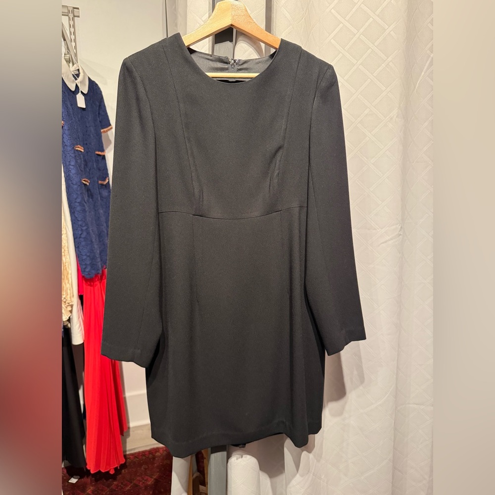 Long sleeve vintage Louben black dress